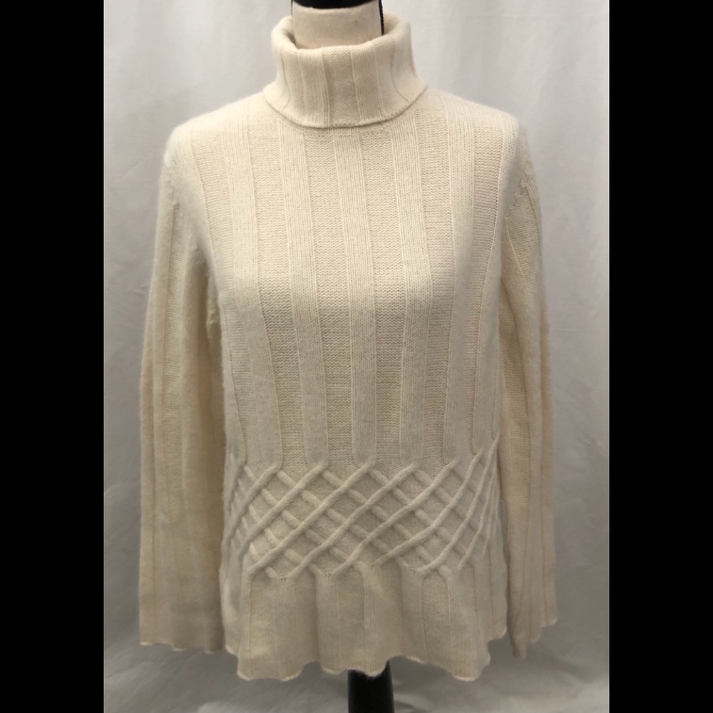 Ann Taylor Loft Turtleneck Sweater Wool Angora XL